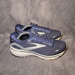 Brooks Ghost 15 Running Shoes Womens Sz 8.5 Athletic Sneakers Trainers Blue.